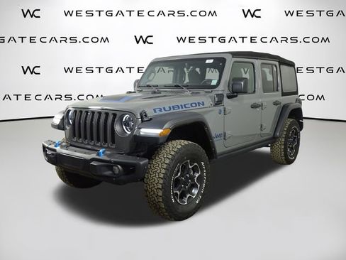 Used 2023 Jeep Wrangler Unlimited Rubicon 4xe w/ Steel Bumper Group image 1