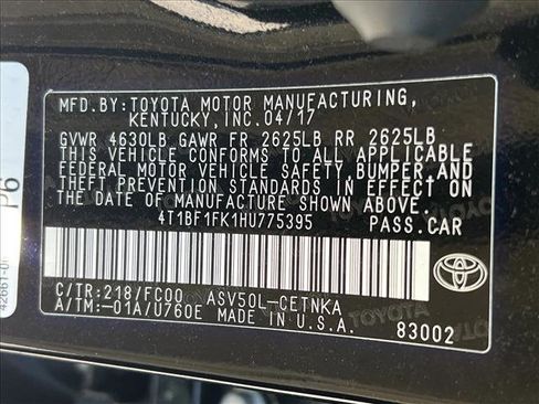 Certified 2017 Toyota Camry LE image 27