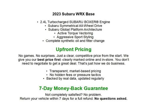 Used 2023 Subaru WRX AWD/4WD image 2