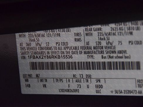 Used 2024 Ford Transit 350 XL RWD image 15