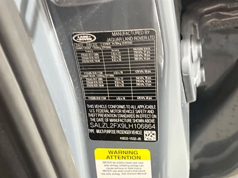 Used 2020 Land Rover Range Rover Evoque First Edition image 33