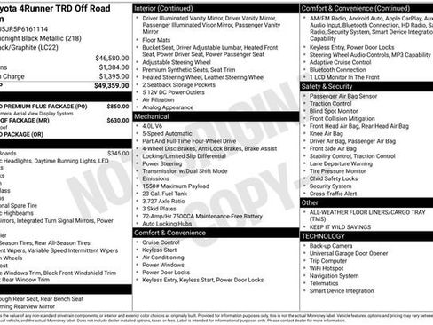 Certified 2023 Toyota 4Runner TRD Off-Road Premium w/ Off Road Premium Plus Package AWD/4WD image 32