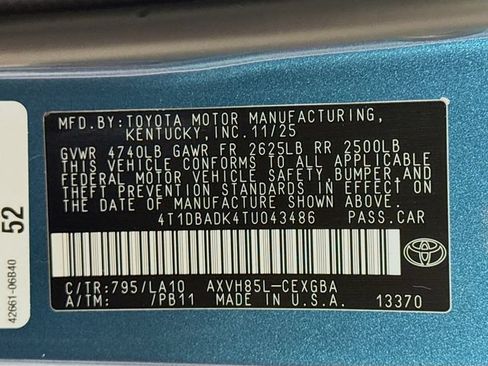 Used 2026 Toyota Camry XLE w/ Premium Package AWD/4WD image 17