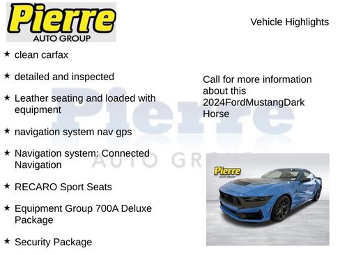 Used 2024 Ford Mustang Dark Horse RWD image 7