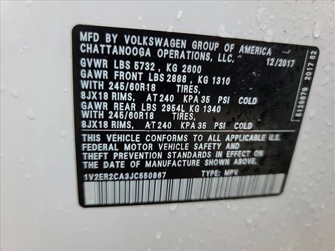 Used 2018 Volkswagen Atlas SEL FWD image 21