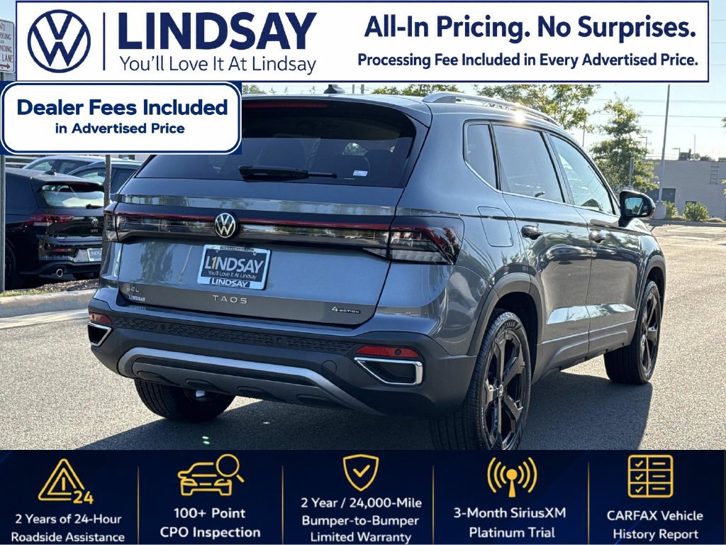 Certified 2025 Volkswagen Taos SEL w/ Black Wheel Plus Package AWD/4WD image 3