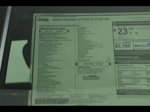 New 2026 Jeep Grand Cherokee Altitude image 23
