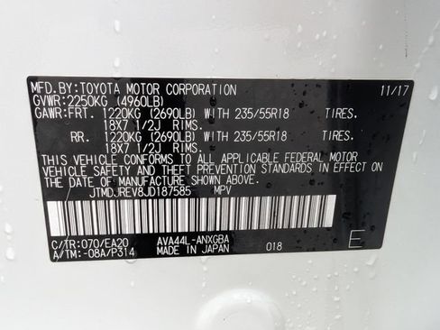 Used 2018 Toyota RAV4 Limited w/ Advanced Technology Package AWD/4WD image 10