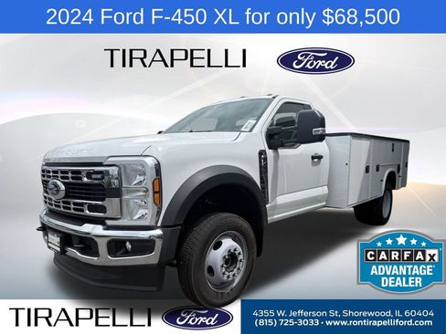 Used 2024 Ford F450 XL w/ Snow Plow Prep Package image 1