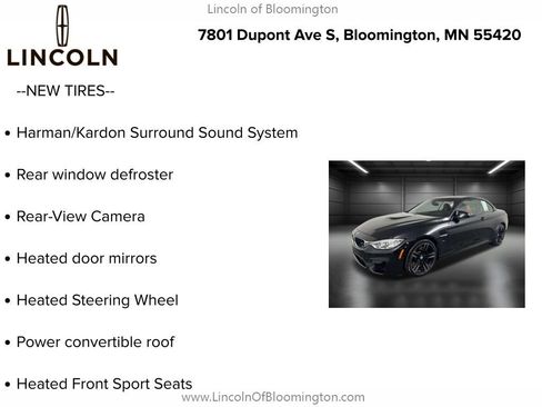 Used 2015 BMW M4 Convertible image 5