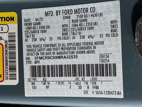 Used 2021 Ford Bronco Sport Outer Banks AWD/4WD image 29