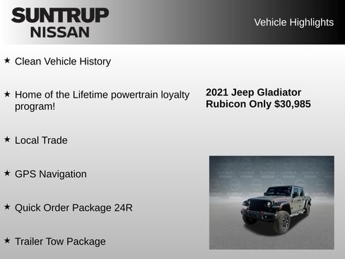 Used 2021 Jeep Gladiator Rubicon AWD/4WD image 8