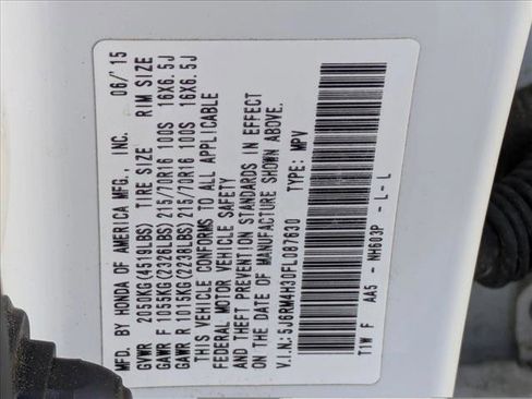 Used 2015 Honda CR-V LX image 15