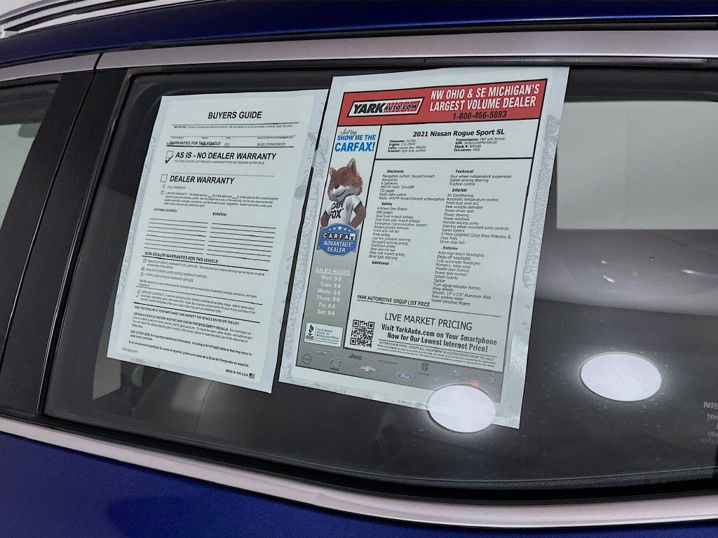 Certified 2021 Nissan Rogue Sport SL FWD image 13