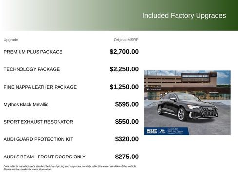 Used 2023 Audi S3 Premium Plus w/ Premium Plus Package AWD/4WD image 9