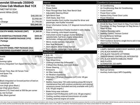 Used 2022 Chevrolet Silverado 2500 Custom w/ Gooseneck/5TH Wheel Package AWD/4WD image 31