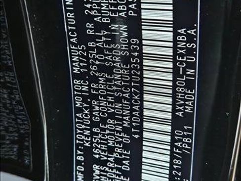 New 2026 Toyota Camry LE image 17