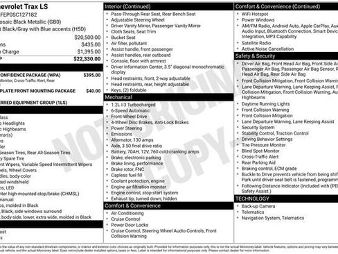 Used 2025 Chevrolet Trax LS w/ Driver Confidence Package FWD image 5