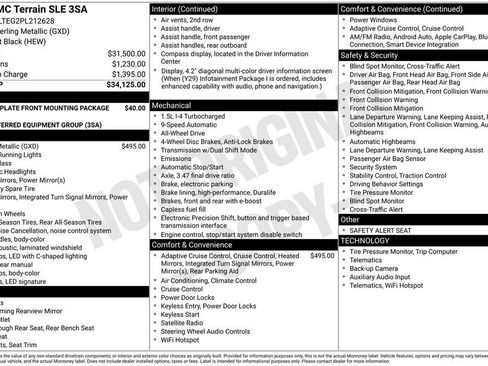 Used 2023 GMC Terrain SLE image 33