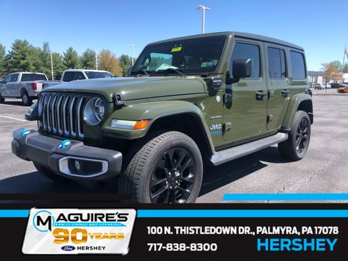 Used 2021 Jeep Wrangler Unlimited Sahara w/ Cold Weather Group image 1