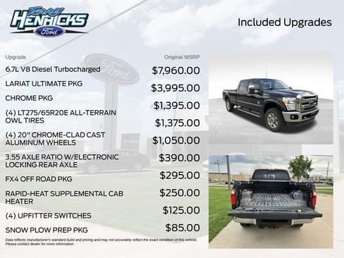 Used 2012 Ford F350 Lariat w/ Lariat Ultimate Pkg AWD/4WD image 7