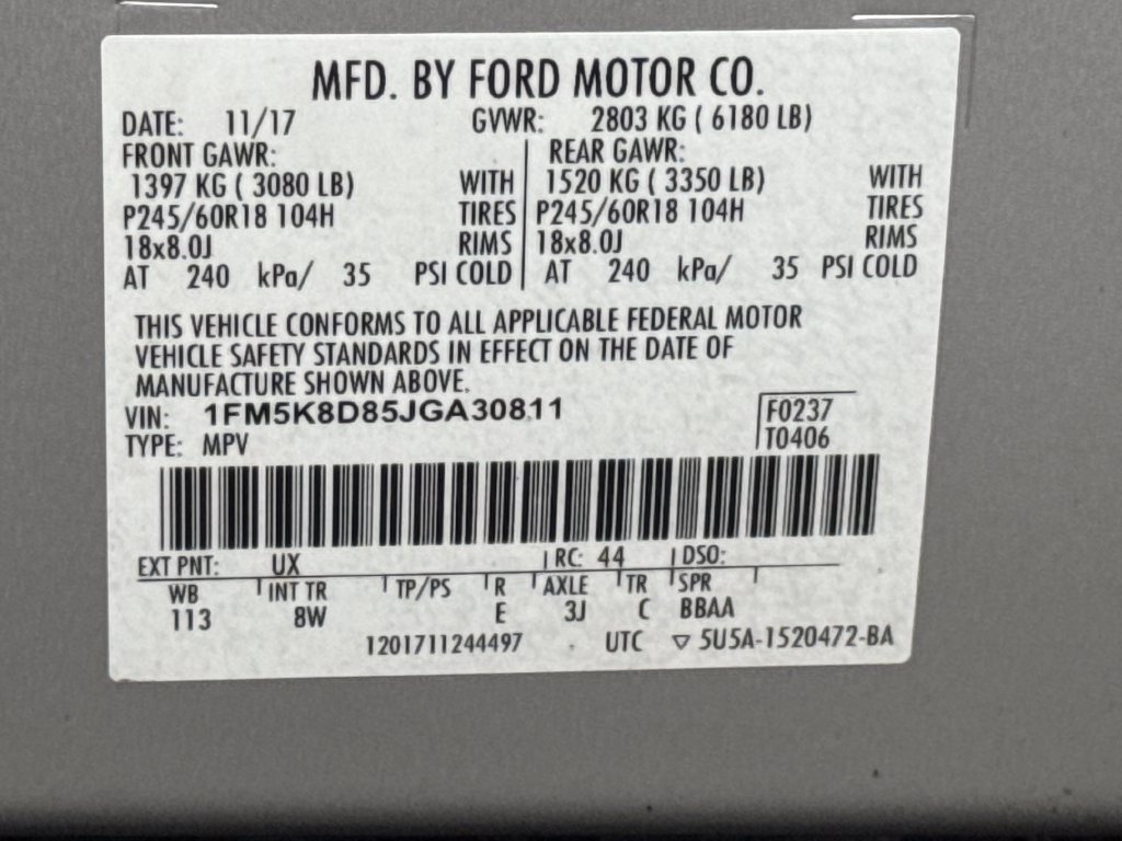 Used 2018 Ford Explorer XLT AWD/4WD image 30