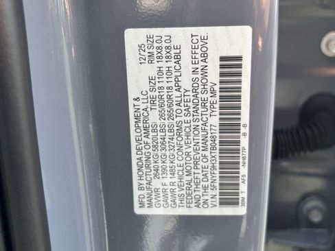 Certified 2026 Honda Passport RTL image 29