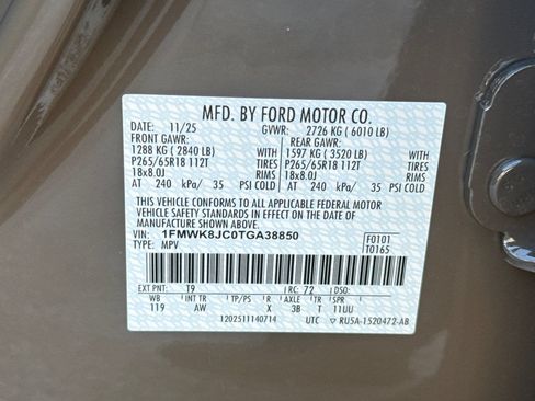 New 2026 Ford Explorer Tremor w/ Tremor Ultimate Package AWD/4WD image 24