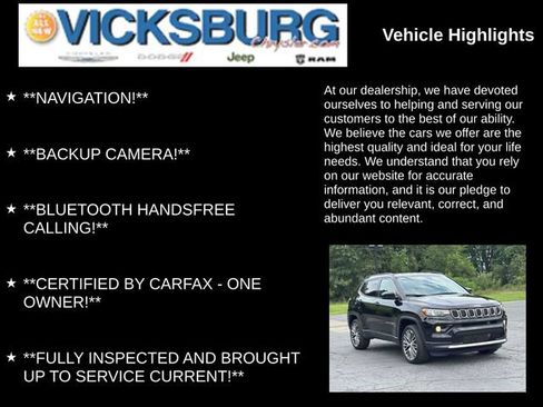 Used 2023 Jeep Compass Limited w/ Elite Group AWD/4WD image 7