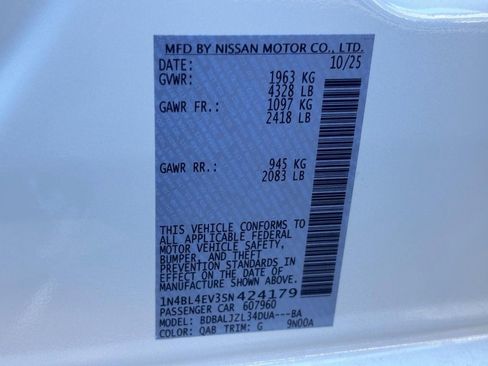 New 2025 Nissan Altima 2.5 SL image 22