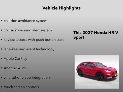 New 2027 Honda HR-V Sport image 10