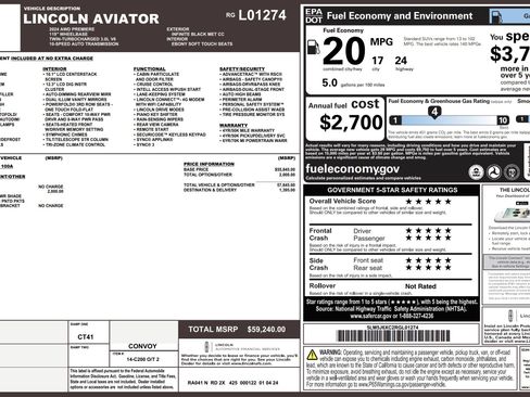 Used 2024 Lincoln Aviator Premiere w/ Premium Package image 2