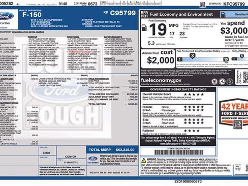 Used 2019 Ford F150 Lariat w/ Equipment Group 502A Luxury image 7