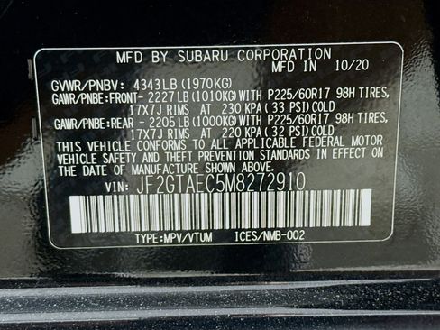 Used 2021 Subaru Crosstrek 2.0i Premium w/ Moonroof Package AWD/4WD image 40