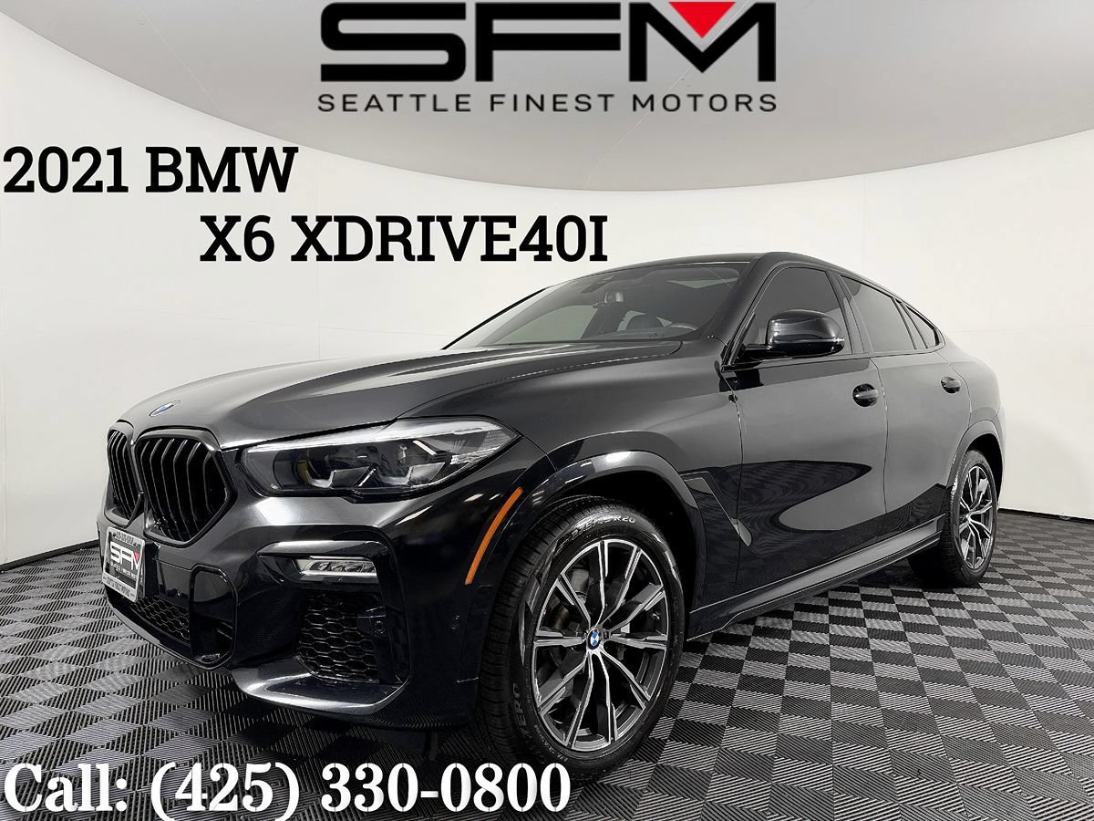 Used 2021 BMW X6 xDrive40i w/ M Sport Package AWD/4WD image 1