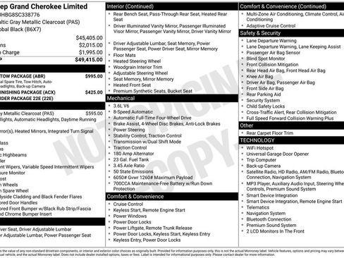 Used 2025 Jeep Grand Cherokee Limited w/ Trailer Tow Package AWD/4WD image 12