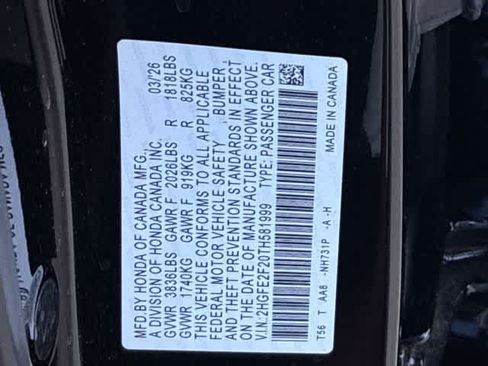Certified 2026 Honda Civic LX image 37