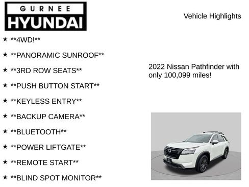 Used 2022 Nissan Pathfinder SV w/ SV Premium Package AWD/4WD image 8