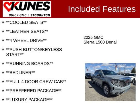 Used 2025 GMC Sierra 1500 Denali w/ Denali Reserve Package AWD/4WD image 3