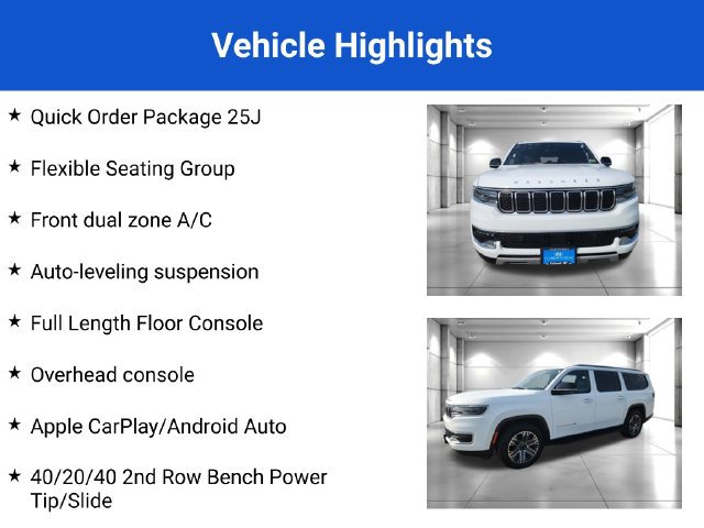 Used 2024 Jeep Wagoneer L Series II w/ Flexible Seating Group AWD/4WD image 2