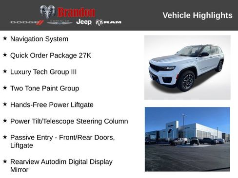 Used 2023 Jeep Grand Cherokee Trailhawk w/ Luxury Tech Group III AWD/4WD image 3