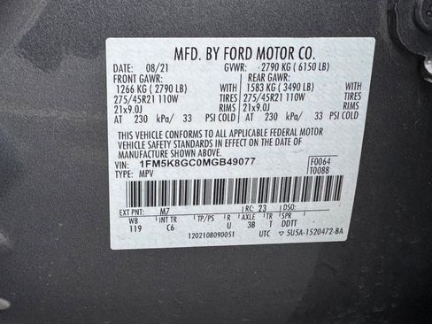 Used 2021 Ford Explorer ST w/ Equipment Group 401A image 29
