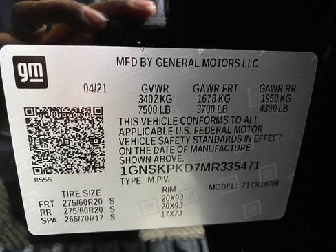 Certified 2021 Chevrolet Tahoe Z71 image 31