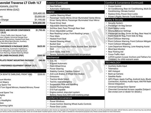 Used 2020 Chevrolet Traverse LT FWD image 2