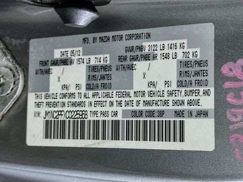 Used 2012 MAZDA MX-5 Miata Grand Touring RWD image 12