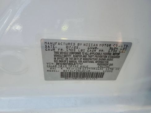 New 2025 Nissan Versa SV w/ Trunk Package image 35