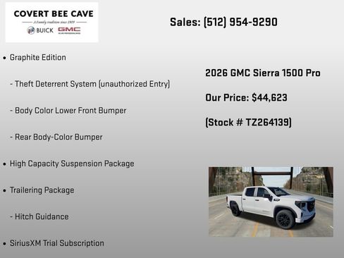 New 2026 GMC Sierra 1500 Pro w/ Graphite Edition AWD/4WD image 30