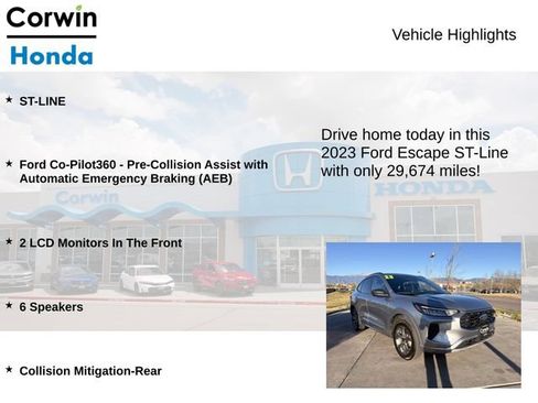 Used 2023 Ford Escape ST-Line AWD/4WD image 6