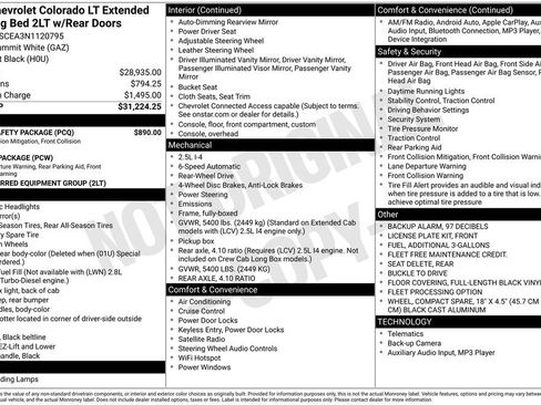 Used 2022 Chevrolet Colorado LT w/ Fleet Safety Package image 24