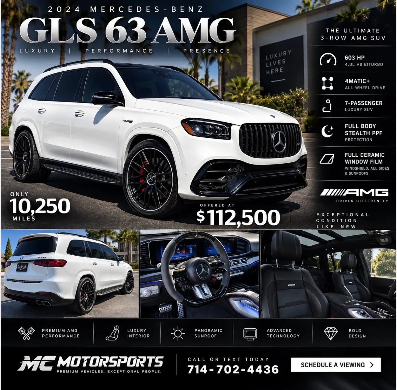 Used 2024 Mercedes-Benz GLS 63 AMG 4MATIC image 1